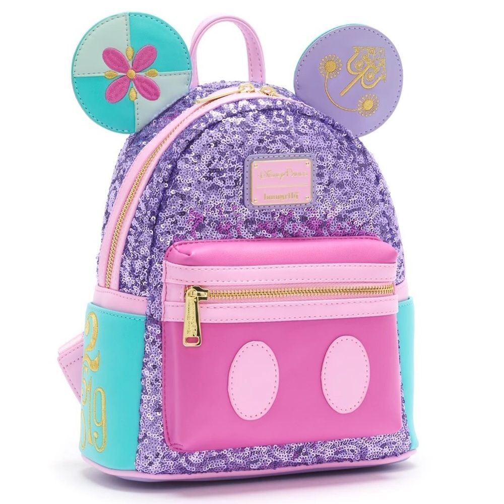 it's a small world Mickey Mouse Main Attraction Backpack Loungefly Disney NWT